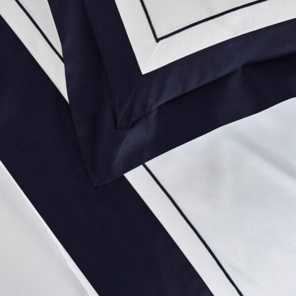 Lutece Marine pillow case 65 x 65 cm Yves Delorme - Image 2