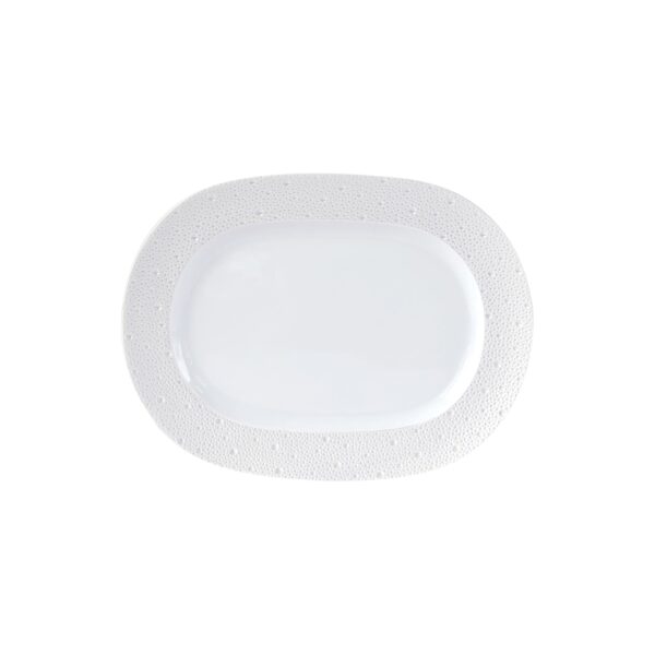 Écume Perle oval platter 30 cm Bernardaud