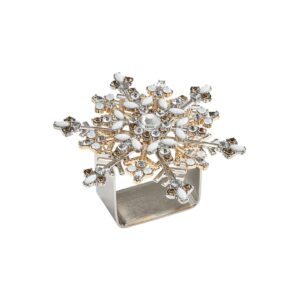 Napkin ring Snowflake S4 silver / gold Kim Seybert