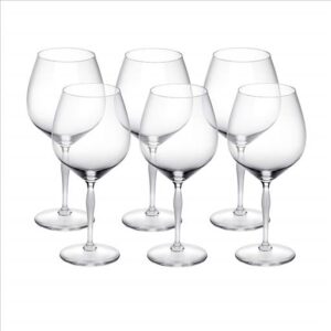 Set of 6 100 Points Burgundy Glasses Lalique