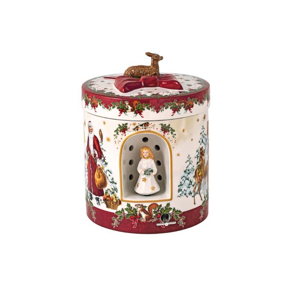 Christmas Toys large round gift box angel VilleroyBoch