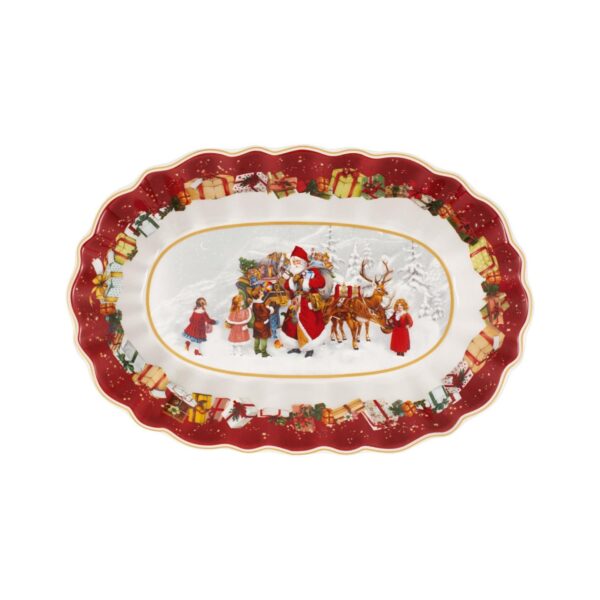 Toy`s Fantasy Bowl oval large, santa and kids VilleroyBoch
