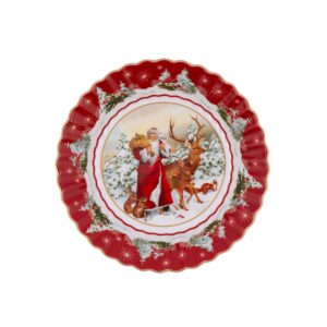 Toys Fantasy large bowl Santa with forest animals VilleroyBoch
