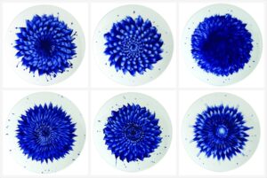 In Bloom set of 6 salad plates  Bernardaud