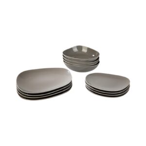 Organic Taupe Starter Set Plate 12 pcs. VilleroyBoch