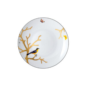Aux Oiseaux deep round dish  Bernardaud