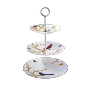 Aux Oiseaux 3-tier tray Bernardaud