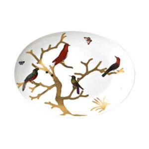 Aux Oiseaux coupe oval platter  Bernardaud