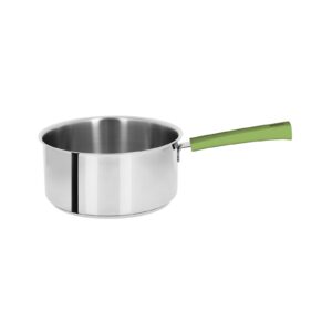 Mutine fixed saucepan 14 cm bakelite lime green handle Cristel