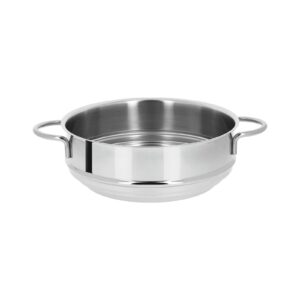 Mutine fixed universal steamer 20 to 16 cm stainless steel side handles Cristel