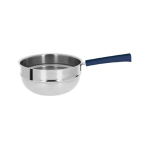 Mutine fixed bain-marie 20 cm bakelite blue ink handle Cristel
