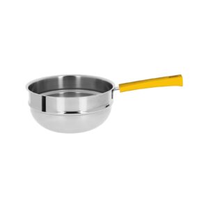 Mutine fixed bain-marie 20 cm bakelite yellow handle Cristel