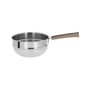 Mutine fixed bain-marie 20 cm bakelite taupe handle Cristel