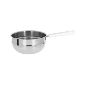 Mutine fixed bain-marie 20 cm bakelite white handle Cristel