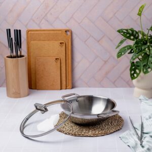 Stewpan 24 cm 2 side handles Castel Pro multiply Cristel