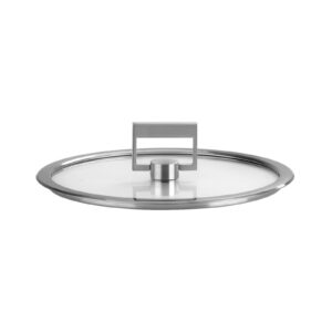 Flat glass lid 22 cm strate fixed Cristel