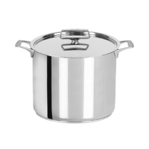 Classic stockpot 26 cm 2 side handles with stainless steel lid Castel Pro Cristel