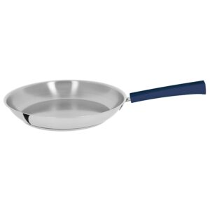 Frying pan 24 cm mutine fixed blue ink bakelite handle Cristel
