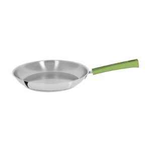 Frying pan 28 cm mutine fixed lime green bakelite handle Cristel