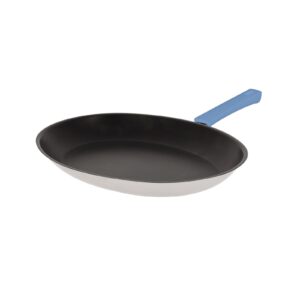 Oval Frying pan 35 cm mutine fixed exceliss lavender bakelite handle Cristel