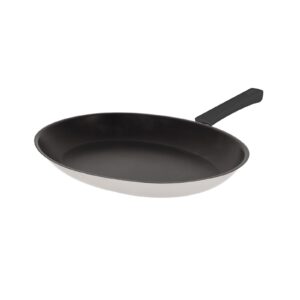 Oval Frying pan 35 cm mutine fixed exceliss grey bakelite handle Cristel
