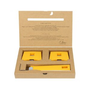 Set of detachable handles yellow Cristel