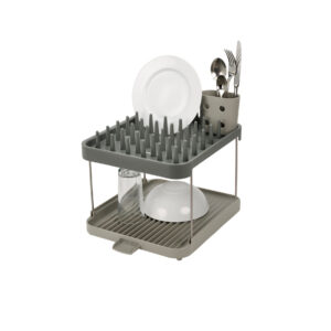2-tier dish rack grey DUO Joseph Joseph