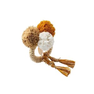 Napkin ring 5x3 cm natural/yellow/white Kim Seybert