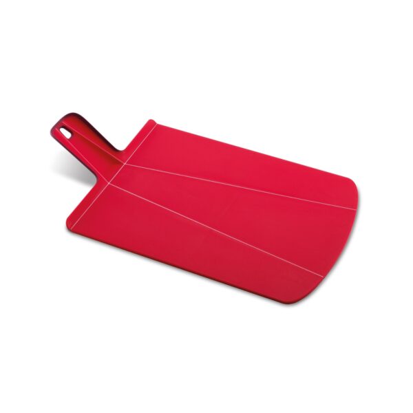 Folding chopping board small red Chop2Pot Joseph Joseph