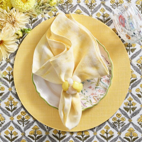 Portofino Placemat yellow Kim Seybert - Image 4