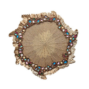 Jewel Fringe Placemat gold / multi Kim Seybert
