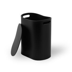 ALL IN Stool and laundry basket - Acrylicblack matt Décor Walther