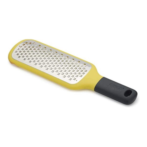 Gripgrater paddle grater with bowlgrip coarse - yellow