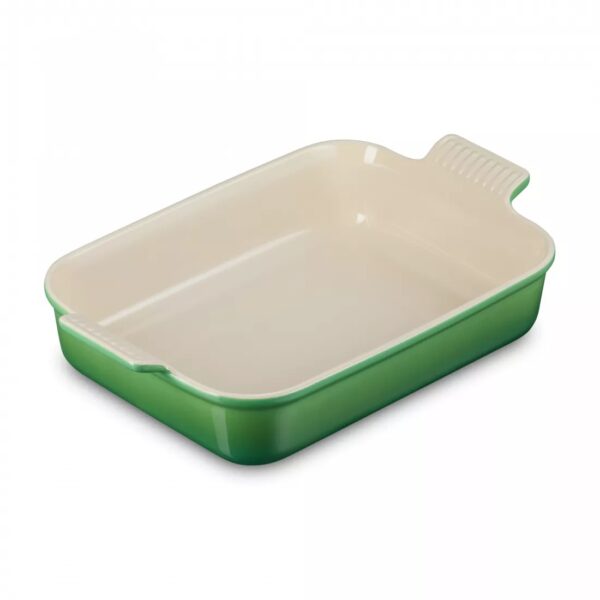 Heritage Rectangular Baking Dish 32cm Bamboo Green Le Creuset