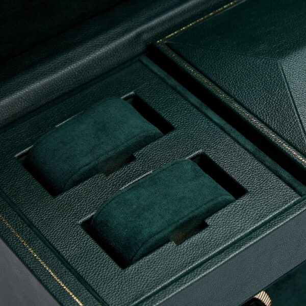 British Racing Triple Watch Winder w/ Storage Green - Image 7