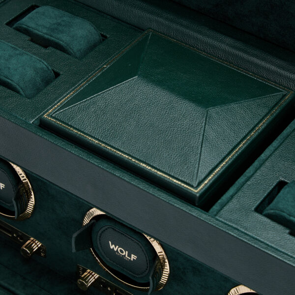 British Racing Triple Watch Winder w/ Storage Green - Image 8