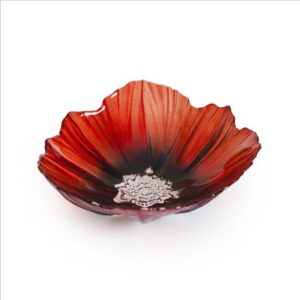 Poppy, Bowl, Red/Black, Medium