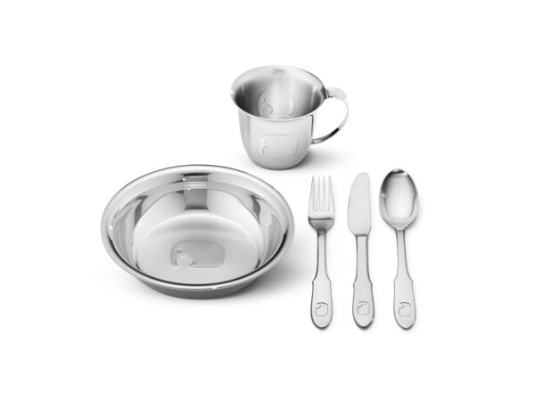 Elephant Child Set Stainless Steel 5 pcs Georg Jensen