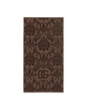 Crosswise 5 Piece Towel Set - Jacquard Brown 2 pcs 40 x 60 2 pcs 60 x 110 1 Pc 100 x 150 cm Dolc