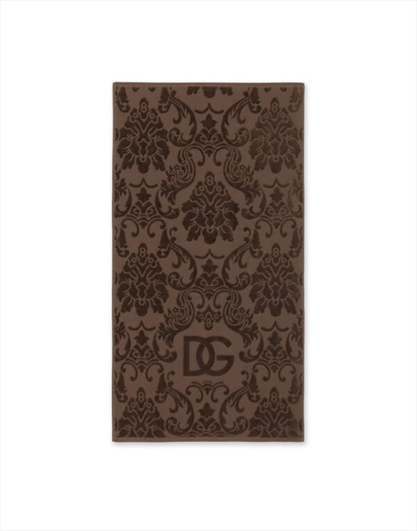 Crosswise 5 Piece Towel Set - Jacquard Brown 2 pcs 40 x 60 2 pcs 60 x 110 1 Pc 100 x 150 cm Dolc