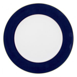 Horizon Bleu De Four Filet Or Rim plate flat 31cm Raynaud