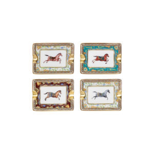 Cheval d’Orient set of 4 mini ashtrays Hermès
