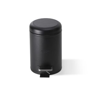 BROWNIE TE Pedal bin Artificial leather black Décor Walther