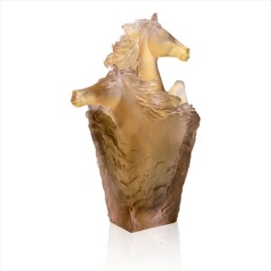 Cavalcade Glazed Brown Pencil Holder Daum