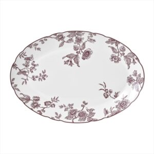 Albertine Prune Oval Platter 33.5 cm Bernardaud