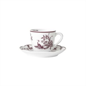 Albertine Prune  Set Of 2 Cups And Saucers Bernardaud