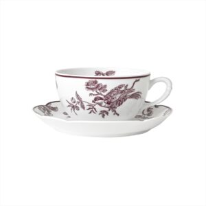 Albertine Prune Breakfast Cup  Saucer Bernardaud