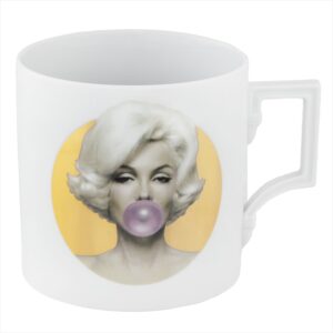 Big Mug, Legends blowing Bubbles - by Michael Moebius, Marilyn, gold,V 0,5 l Meissen