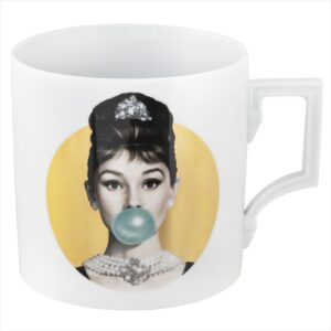 Big Mug, Legends blowing Bubbles - by Michael Moebius, Audrey, gold,V 0,5 l Meissen