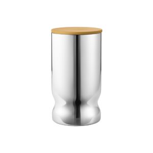 Alfredo Canister Medium Stainless Steel  Yellow SS Lid 1L Georg Jensen